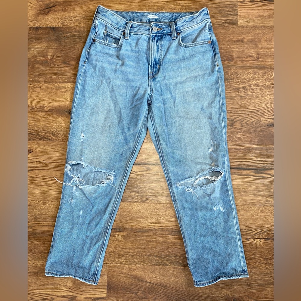 Old Navy Curvy OG Loose Ripped Jeans- Women’s Size 2